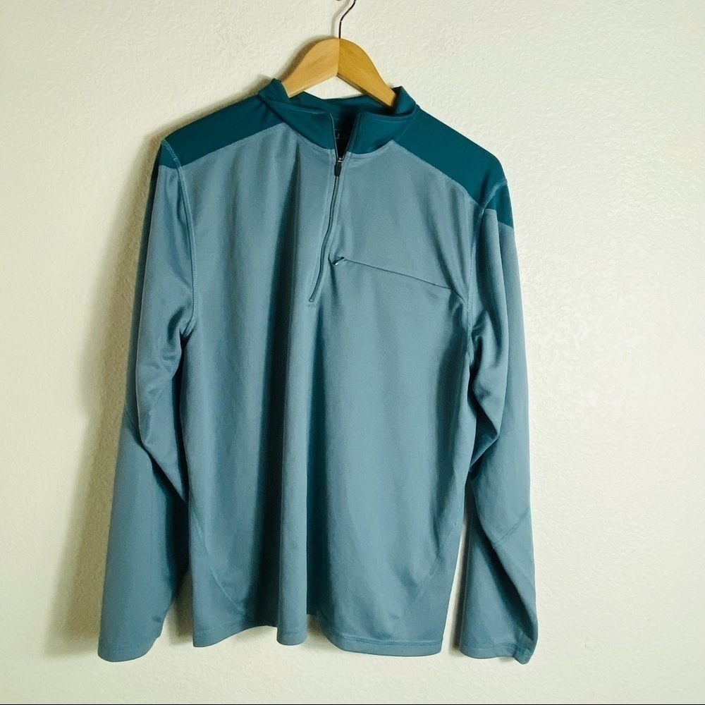 L.L Bean Half Zip Hiking Men's Sweatshirt Mock Collared Size: Large